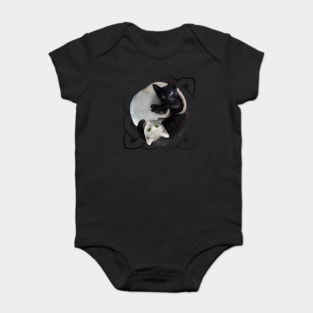 Yin Yang Cats Baby Bodysuit